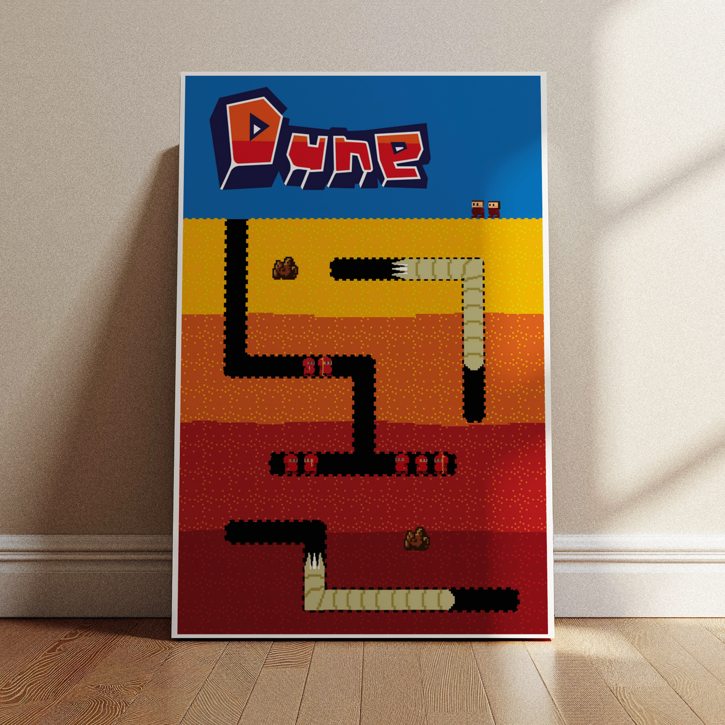 DUNE x DIG DUG print