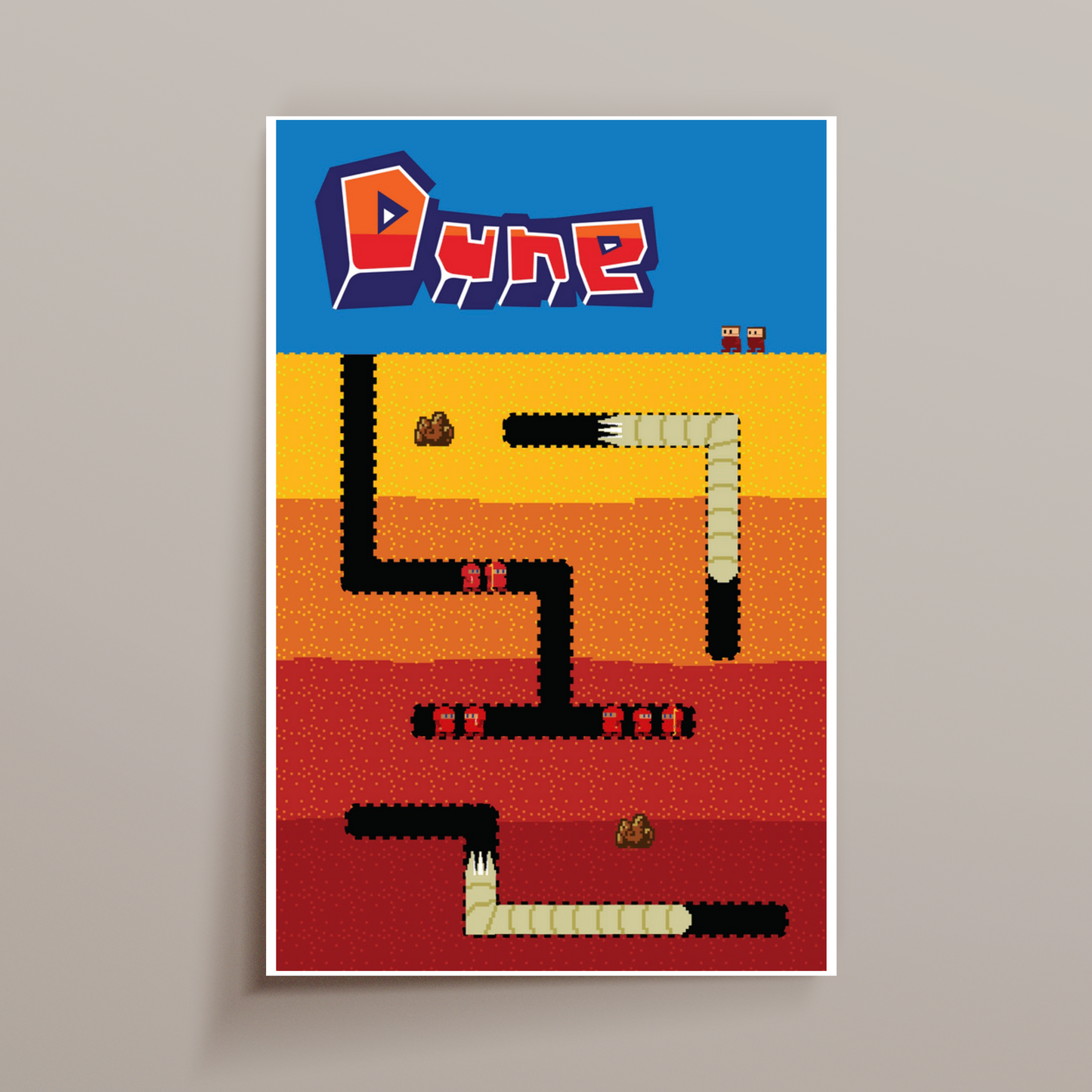 DUNE x DIG DUG print